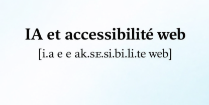Vignette article IA et Accessibilité Web