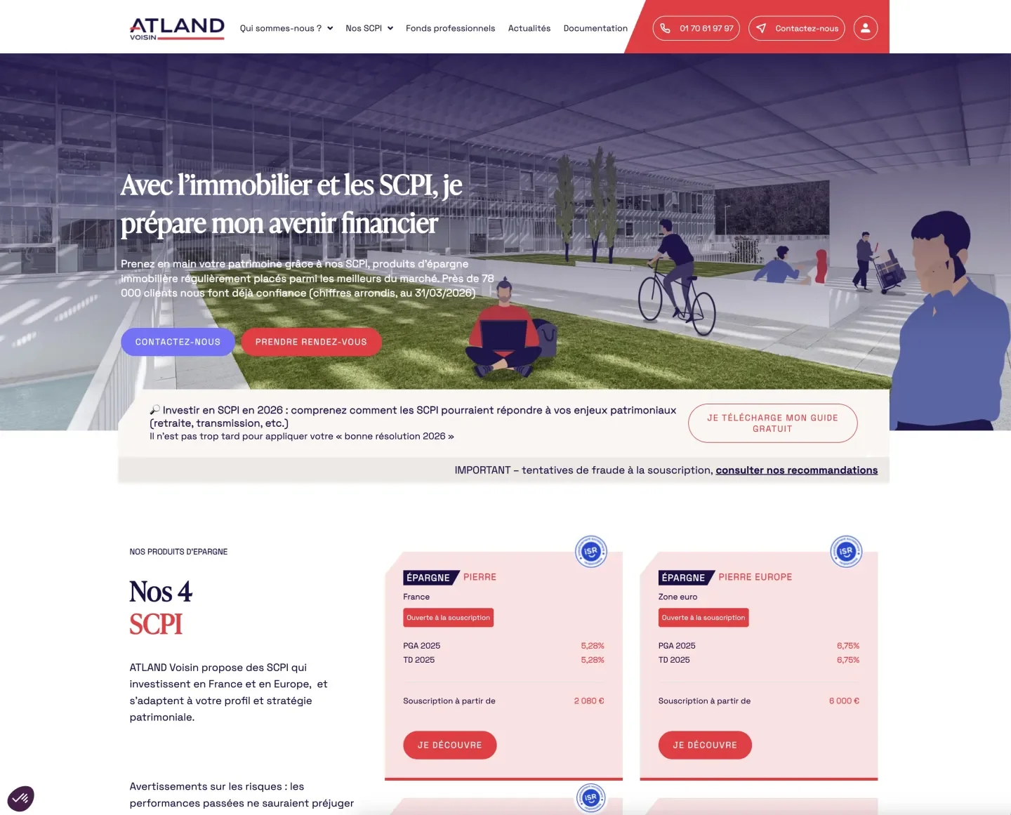 Homepage site Atland Voisin