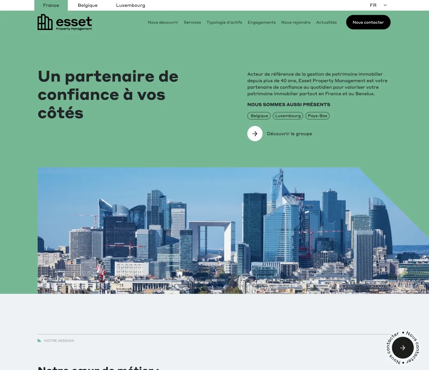 Capture d'écran site Esset PM